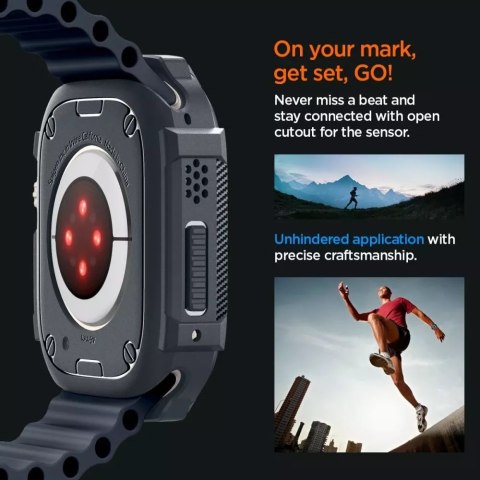 Spigen Etui Spigen Rugged Armor do Apple Watch Ultra 1 / 2 (49 mm) Dark Grey Spigen Etui Spigen Rugged Armor do Apple Watch Ultra 1 / 2 (49 mm) Dark Grey