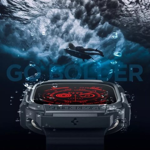 Spigen Etui Spigen Rugged Armor do Apple Watch Ultra 1 / 2 (49 mm) Dark Grey Spigen Etui Spigen Rugged Armor do Apple Watch Ultra 1 / 2 (49 mm) Dark Grey