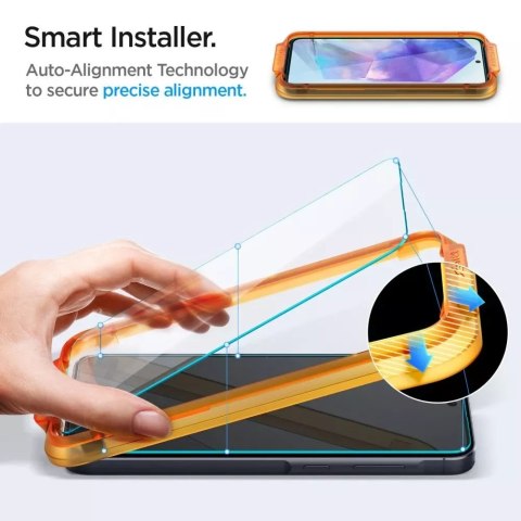 Spigen Szkło hartowane Spigen Alm Glas.tR 2-pack do Samsung Galaxy A55 5G Clear Spigen Szkło hartowane Spigen Alm Glas.tR 2-pack do Samsung Galaxy A55 5G Clear