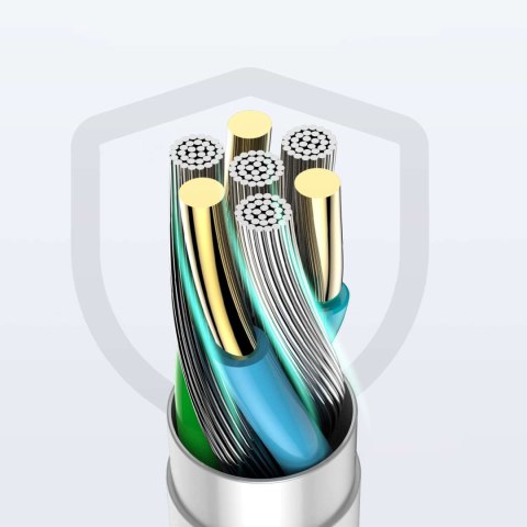 Denmen Ładowarka sieciowa USB + kabel USB - Lightning do iPhone 1m szybka 2.4A 12W Denmen Biała Denmen Ładowarka sieciowa USB + kabel USB - Lightning do iPhone 1m szybka 2.4A 12W Denmen Biała