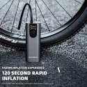 RockBros Elektryczna pompka rowerowa Rockbros 42720001001 z wyświetlaczem LED + kabel USB-C - USB-A - czarna