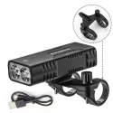 RockBros Lampka rowerowa Rockbros 24310002001 850 lm z funkcją powerbanku + kabel USB-C - USB-A - czarna