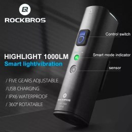 RockBros Lampka rowerowa Rockbros V9M-1000 przednia 1000lm - czarna