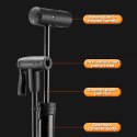 RockBros Pompka rowerowa Rockbros 42310006001 z manometrem - czarna