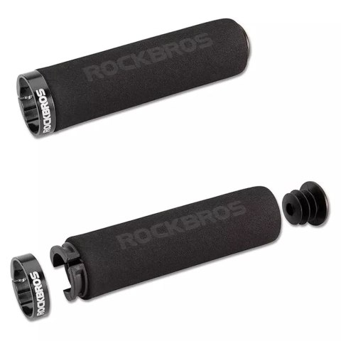 RockBros Uchwyty rowerowe Rockbros BT1001BKBK z gąbki na kierownicę - czarne RockBros Uchwyty rowerowe Rockbros BT1001BKBK z gąbki na kierownicę - czarne