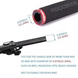 RockBros Uchwyty rowerowe Rockbros BT1001BKRD z gąbki na kierownicę - czarno-czerwone