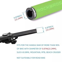 RockBros Uchwyty rowerowe Rockbros BT1001GNBK z gąbki na kierownicę - zielono-czarne