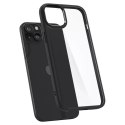 Spigen Etui Spigen Crystal Hybrid do Apple iPhone 15 Plus - przezroczysto-czarne