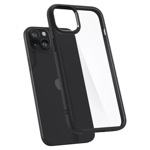 Spigen Etui Spigen Crystal Hybrid do Apple iPhone 15 Plus - przezroczysto-czarne Spigen Etui Spigen Crystal Hybrid do Apple iPhone 15 Plus - przezroczysto-czarne