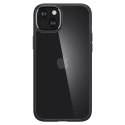 Spigen Etui Spigen Crystal Hybrid do Apple iPhone 15 Plus - przezroczysto-czarne