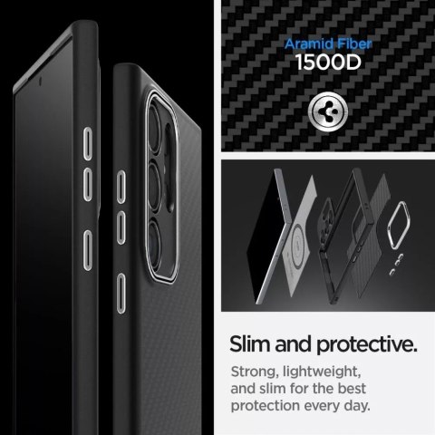 Spigen Etui Spigen Enzo Aramid do Samsung Galaxy S24 Ultra Matte Black Spigen Etui Spigen Enzo Aramid do Samsung Galaxy S24 Ultra Matte Black