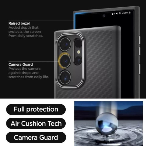 Spigen Etui Spigen Enzo Aramid do Samsung Galaxy S24 Ultra Matte Black Spigen Etui Spigen Enzo Aramid do Samsung Galaxy S24 Ultra Matte Black