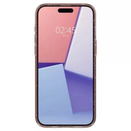Spigen Etui Spigen Liquid Crystal Glitter do Apple iPhone 15 Pro - różowo-przezroczyste