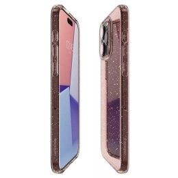 Spigen Etui Spigen Liquid Crystal Glitter do Apple iPhone 15 Pro - różowo-przezroczyste