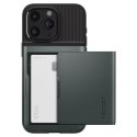 Spigen Etui Spigen Slim Armor CS do Apple iPhone 15 Pro Max - ciemnozielone