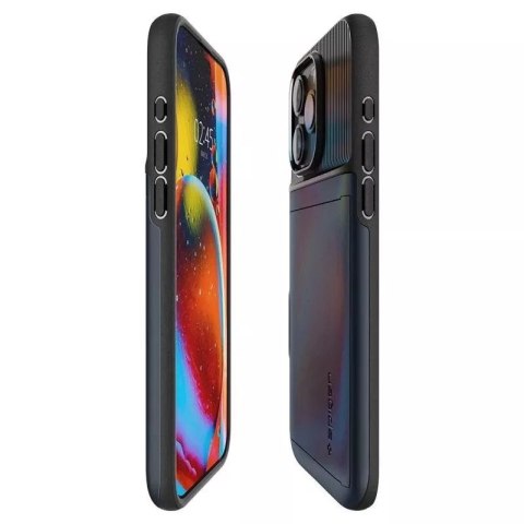 Spigen Etui Spigen Slim Armor CS do Apple iPhone 15 Pro Max - niebieskie Spigen Etui Spigen Slim Armor CS do Apple iPhone 15 Pro Max - niebieskie
