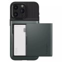 Spigen Etui Spigen Slim Armor CS do Apple iPhone 15 Pro - ciemnozielone