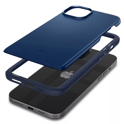 Spigen Etui Spigen Thin Fit na iPhone 15 Plus - niebieskie Spigen Etui Spigen Thin Fit na iPhone 15 Plus - niebieskie