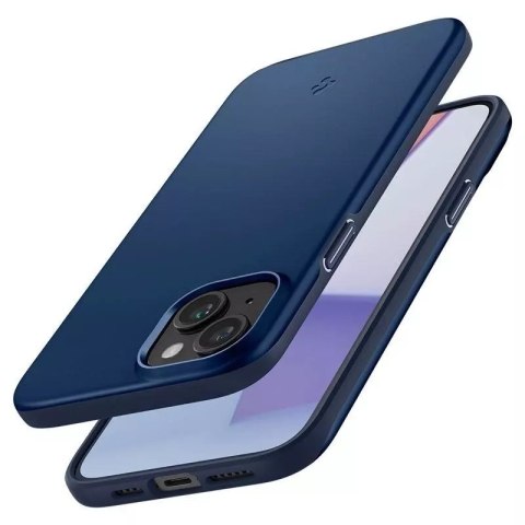 Spigen Etui Spigen Thin Fit na iPhone 15 Plus - niebieskie Spigen Etui Spigen Thin Fit na iPhone 15 Plus - niebieskie