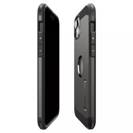Spigen Etui Spigen Tough Armor MagSafe z podstawką na iPhone 15 Plus - metaliczny szary