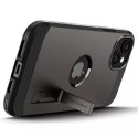 Spigen Etui Spigen Tough Armor MagSafe z podstawką na iPhone 15 Plus - metaliczny szary