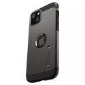 Spigen Etui Spigen Tough Armor MagSafe z podstawką na iPhone 15 Plus - metaliczny szary