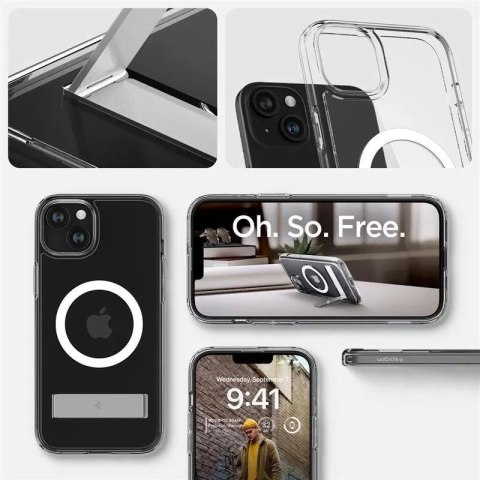 Spigen Etui Spigen Ultra Hybrid S MagSafe, crystal clear do iPhone 15 Plus Spigen Etui Spigen Ultra Hybrid S MagSafe, crystal clear do iPhone 15 Plus