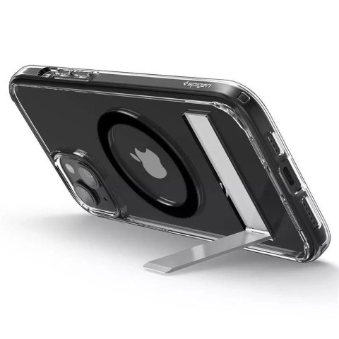 Spigen Etui Spigen Ultra Hybrid S MagSafe z podstawką do iPhone 15 Plus - czarne Spigen Etui Spigen Ultra Hybrid S MagSafe z podstawką do iPhone 15 Plus - czarne