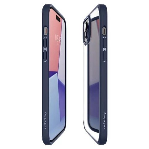 Spigen Etui Spigen Ultra Hybrid do Apple iPhone 15 Plus - ciemnoniebieskie Spigen Etui Spigen Ultra Hybrid do Apple iPhone 15 Plus - ciemnoniebieskie