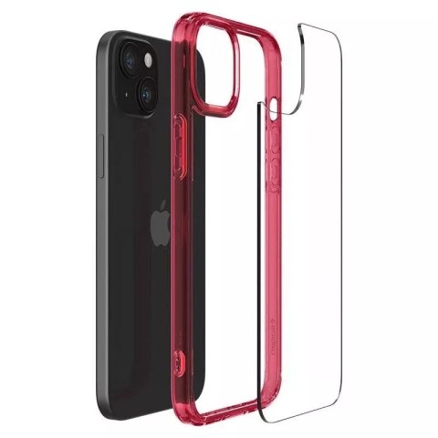 Spigen Etui Spigen Ultra Hybrid do Apple iPhone 15 - czerwone Spigen Etui Spigen Ultra Hybrid do Apple iPhone 15 - czerwone