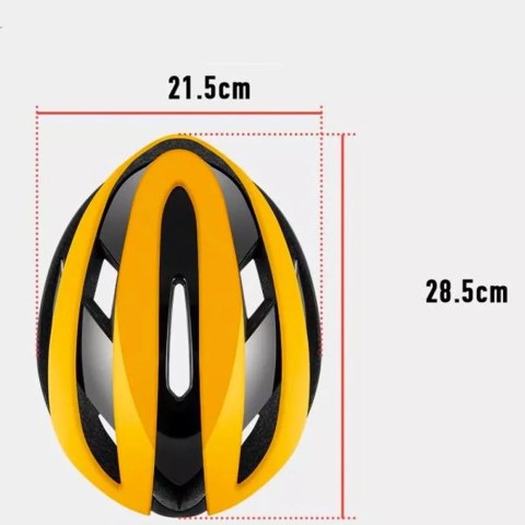 RockBros Kask rowerowy Rockbros 10110004006 rozmiar M - żółto-czarny RockBros Kask rowerowy Rockbros 10110004006 rozmiar M - żółto-czarny