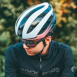 RockBros Kask rowerowy Rockbros 10110004007 rozmiar L - niebiesko-różowy
