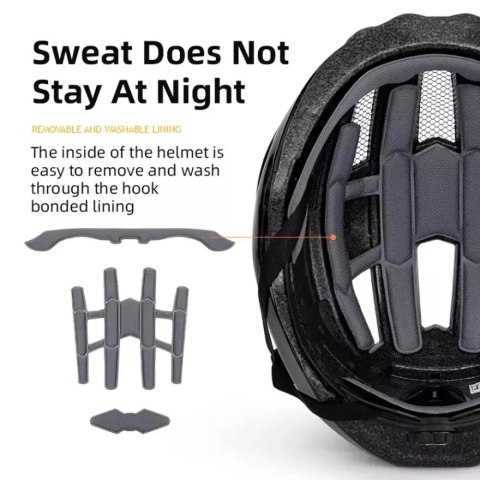 RockBros Kask rowerowy Rockbros ZK-013BK - czarny RockBros Kask rowerowy Rockbros ZK-013BK - czarny