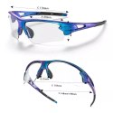RockBros Okulary rowerowe Rockbros 10069 fotochromowe UV400 - niebieskie