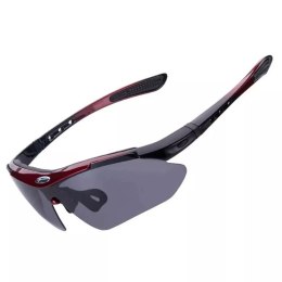 RockBros Okulary rowerowe Rockbros 10141 fotochromowe UV400 - czerwone