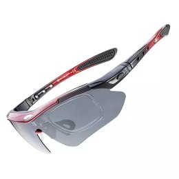 RockBros Okulary rowerowe Rockbros 10141 fotochromowe UV400 - czerwone
