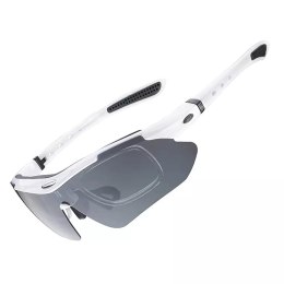 RockBros Okulary rowerowe Rockbros 10142 fotochromowe UV400 - białe