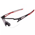 RockBros Okulary rowerowe Rockbros 10173 fotochromowe UV400 - czarno-czerwone