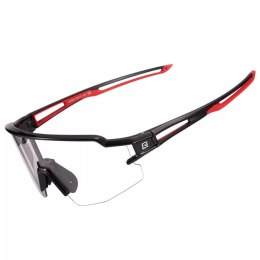 RockBros Okulary rowerowe Rockbros 10173 fotochromowe UV400 - czarno-czerwone