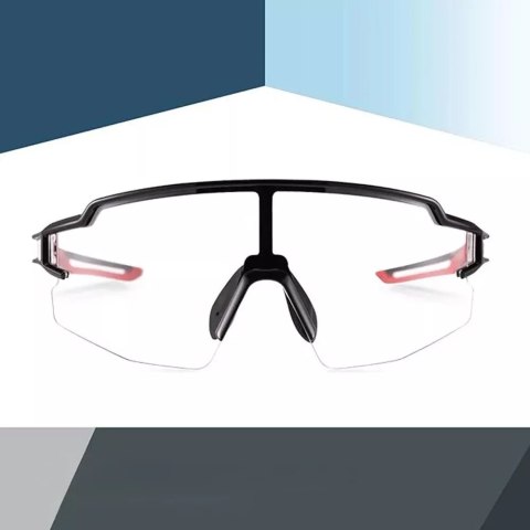 RockBros Okulary rowerowe Rockbros 10173 fotochromowe UV400 - czarno-czerwone RockBros Okulary rowerowe Rockbros 10173 fotochromowe UV400 - czarno-czerwone