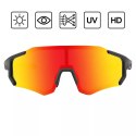 RockBros Okulary rowerowe Rockbros 10182 polaryzujące - czerwone