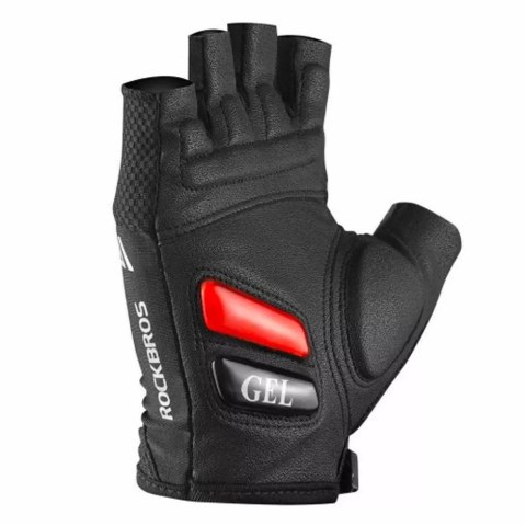 RockBros Rękawiczki rowerowe Rockbros S143-BK XXL z wkładkami żelowymi - czarne RockBros Rękawiczki rowerowe Rockbros S143-BK XXL z wkładkami żelowymi - czarne