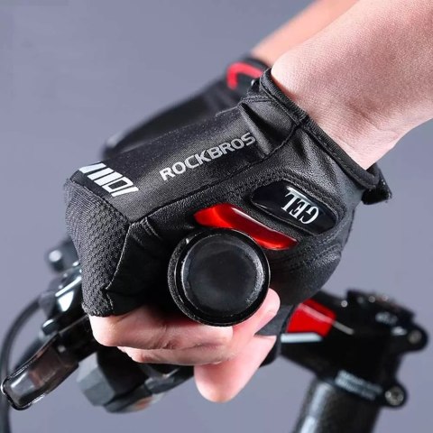 RockBros Rękawiczki rowerowe Rockbros S143-BK XXL z wkładkami żelowymi - czarne RockBros Rękawiczki rowerowe Rockbros S143-BK XXL z wkładkami żelowymi - czarne