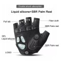 RockBros Rękawiczki rowerowe Rockbros S169BGR XXL z wkładkami żelowymi - szare