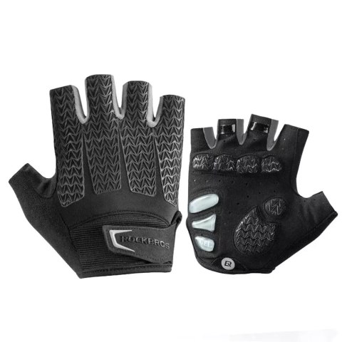 RockBros Rękawiczki rowerowe Rockbros S169BGR M z wkładkami żelowymi - szare RockBros Rękawiczki rowerowe Rockbros S169BGR M z wkładkami żelowymi - szare