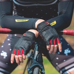 RockBros Rękawiczki rowerowe Rockbros S169BR XXL z wkładkami żelowymi - czarno-czerwone