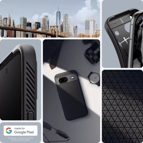 Spigen Etui Spigen Liquid Air do Google Pixel 8A Matte Black Spigen Etui Spigen Liquid Air do Google Pixel 8A Matte Black