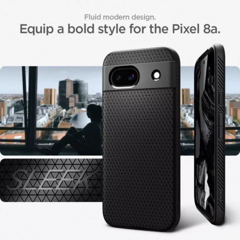 Spigen Etui Spigen Liquid Air do Google Pixel 8A Matte Black Spigen Etui Spigen Liquid Air do Google Pixel 8A Matte Black