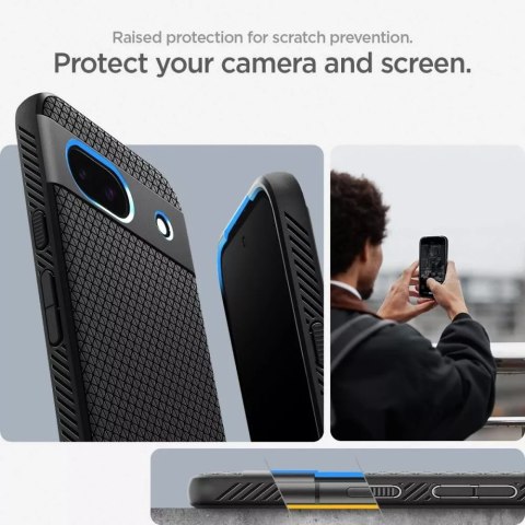 Spigen Etui Spigen Liquid Air do Google Pixel 8A Matte Black Spigen Etui Spigen Liquid Air do Google Pixel 8A Matte Black