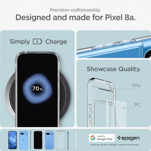 Spigen Etui Spigen Ultra Hybrid do Google Pixel 8A Crystal Clear Spigen Etui Spigen Ultra Hybrid do Google Pixel 8A Crystal Clear